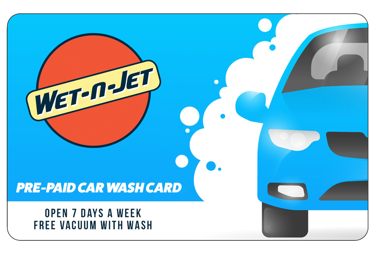 pre-paid car wash card